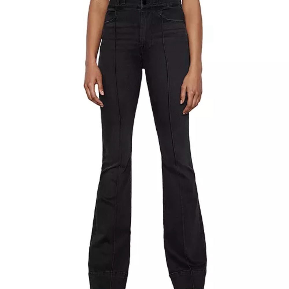 FRAME DENIM Le Catroux Center Seam High Waist Flare Jeans in Kerry - Picture 10 of 14